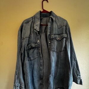 Universal Thread Light Blue Denim Shirt